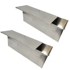 Kit 2 Forma De Bolo Retangular Super Fatia C/tampa 30x10x10