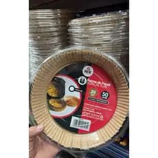 Forma de Papel para Air Fryer 20 cm 50 pcs Papel Forro Air Fryer Forma Antiaderente Descatavel