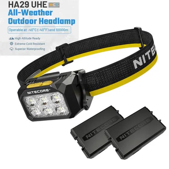 Nitecore HA29 UHE 1200 Lumens Farol Externo Para Todos Os Climas