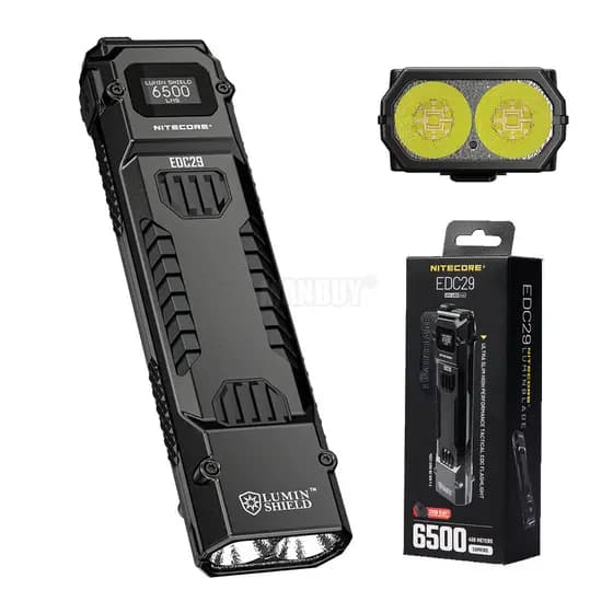 Lanterna Recarregável USB-C De Luz Branca EDC29 6500 Lúmens