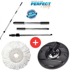 Kit Cabo do Mop Perfect Pro e Move 972375 + Base Suporte 972376 + Refil Microfibra 972231