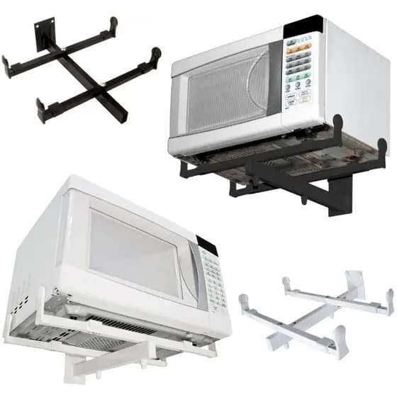 Suporte de Parede para Forno Micro-ondas Microondas Elétrico Multivisão F100 Preto / F200 Branco