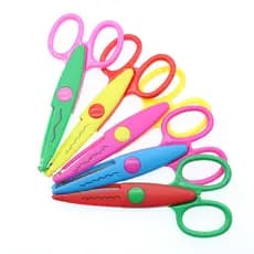 Tesoura De Renda De Plástico Colorida Para Decoração Em Jardim De Infância/Material Escolar Jagmed