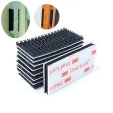 6 Peças/set , 3M Bloqueio Duplo Preto VHB Cogumelo Cinto Fivela Onda Plástico Fixo Industrial Apertado Tamanhos Diferent