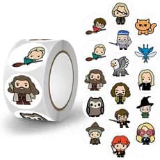 500 Peças/Rolo Desenhos Animados Série Harry Potter Adesivos De Rolagem Criativos Para Crianças 16 Padrões