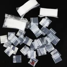 100 Pçs Plástico Transparente Mini Saco Ziplock Jóias Cristal Embalagem Bolsas Reutilizáveis Zíper Bloqueio Espessura 0.