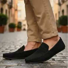 Sapato Mocassim Casual Masculino Slip on Social Derby oxford dockside Sapatilha Camurça calce Fácil