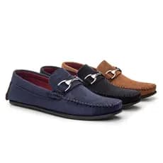Mocassim Masculino Sapatilha Drive Kit 3 Pares Casual em Camurça
