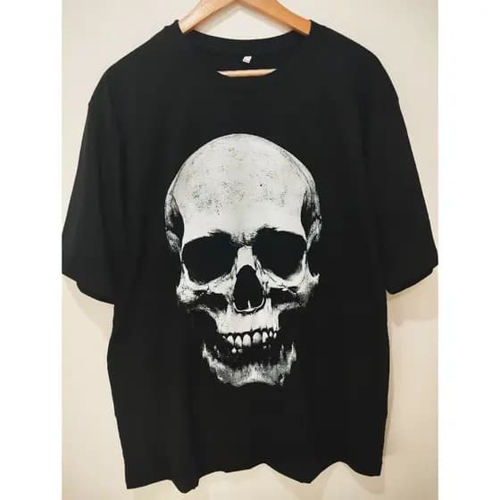 Camisetas Caveira Estampadas Super Estilosas Camisas Básicas Unissex  -  Envio Imediato - Mikko Shopp