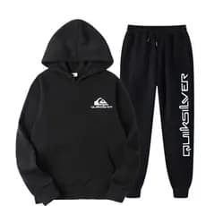 Conjunto Moletom Canguru Masculino Quik Blusa De Frio + Calça Moletom Estampados Unissex Outono/Inverno