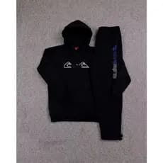 Conjunto Moletom Canguru Masculino Quiksilver  Blusa De Frio + Calça Moletom Estampados Unissex Outono/Inverno