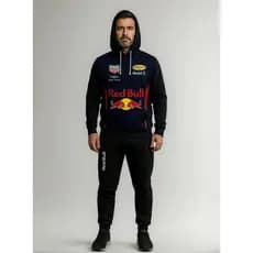 Conjunto Moletom Canguru Masculino Red Bull Patrocinado Blusa De Frio + Calça Moletom Estampados Unissex Outono/Inverno