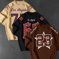Kit 3 Camisetão Feminina King 4 Camisa 100% Algodão Oversized Camisetão Academia Treino Dança Envio Imediato