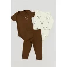 Kit Body Bebê Minimalista Suedine 100% Algodão menino e menina