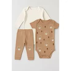 Kit Body Bebê Minimalista Suedine 100% Algodão menino e menina