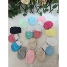 kit 3 pares Luva Bebê RN (par) 100% Algodão . 100% Algodão cores Lisa. Promoção !!!