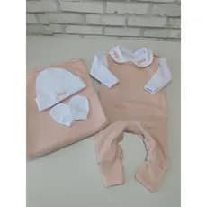 saida maternidade 5 peças  personalizada 100% algodão bebê menina