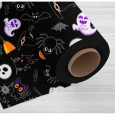 Tnt Estampado Halloween / Dia das Bruxas Para Decoração - 1 Metro