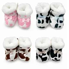 Pantufa Infantil Bota Country Estampa para Bebês - Koruja