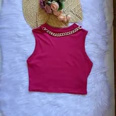 Blusa regata Feminina com  coler tem ela