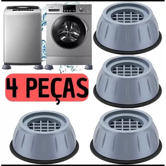 Pé Anti-vibração Para Máquina Lava E Seca Com 4 Unidades
