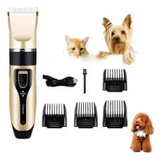 Máquina De Tosar Cortar Pelo Cães Animais Cachorro Sem Fio