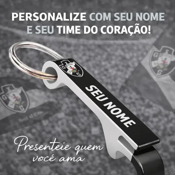 CHAVEIRO ABRIDOR DO TIMES VARIADOS PERSONALIZADO COM SEU NOME