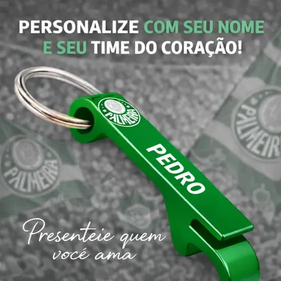 CHAVEIRO ABRIDOR DO TIMES VARIADOS  PERSONALIZE COM SEU NOME