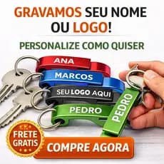CHAVEIROS PERSONALIZADOS COM SUA IDÉIA