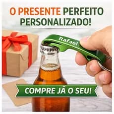 CHAVEIRO ABRIDOR PERSONALIZADO SUA CARA