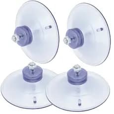 Kit com 4 Ventosas Silicone 90mm Alta Fixação Ventosa de 9cm Com Parafuso E Porca