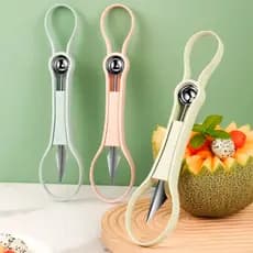 Kit 4 em 1 Boleador Modelador Cortador Decorador De Frutas e Legumes