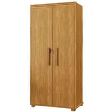 Armário Multiuso 5 Prateleiras 2 Pts c/ Chave 100% MDF Apollo Cinamomo