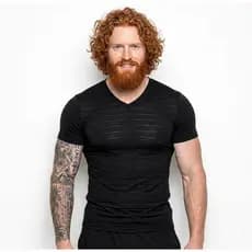 Camiseta Slim Fit Gola V Rayon