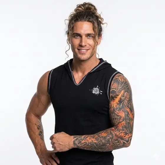 Regata Masculina com e sem Capuz Slim Fit
