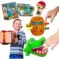 Kit Jogos Barril do Pirata e Crocodilo Morde Dedo