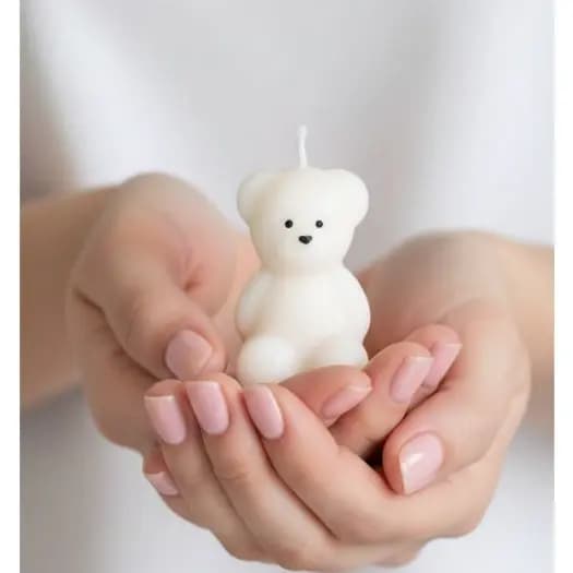 Velas  perfumadas Ursinho fofinhos  20g–Kit com 10 Unidades  para Festas, chá de bebe e lembrancinha