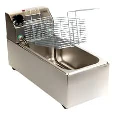 Fritadeira Elétrica Industrial 3L 1 Cuba Aço Inox Profissional