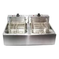 Fritadeira Elétrica Industrial Profissional 10L Dupla Cuba Inox Alta Potência