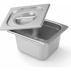 Cuba Gn Inox Gastronômica 1/6 X 100 Rechaud Buffet Sem Alça