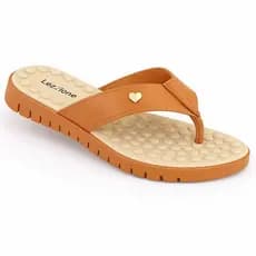 Chinelo Feminino Tamanco Ortopedica Tratorada Confortavel Massageadora Caramelo