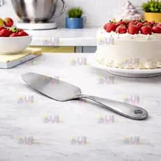 Espátula para Cortar Bolo Torta e Pães de Aço Inox Multiuso Universal 25Cm