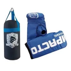 Kit Saco De Pancada Infantil E Par De Luvas IMPACTO