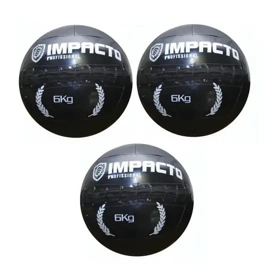 Wall Ball 3 de 6 Kg Impacto FITNESS