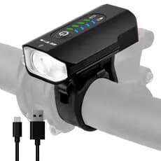 Farol Led GTA 600L Duplo com Sinalizador Traseiro Usb e Suporte de Capacete