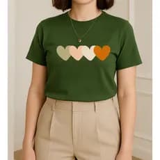Camiseta T shirt Feminina Manga Curta De Algodão