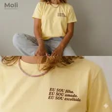 Blusa Feminina  camiseta cristã "Eu Sou"