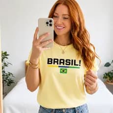 Blusa Do Brasil Feminina 100%  Algodão