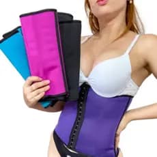 Cinta Modeladora Neoprene Colorida Feminina / Cinta Fitnes / Cinta de Academia - Promoção (C09)