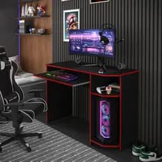 Mesa Para Computador Gamer Escrivaninha Notebook PC Escritótio com nicho
